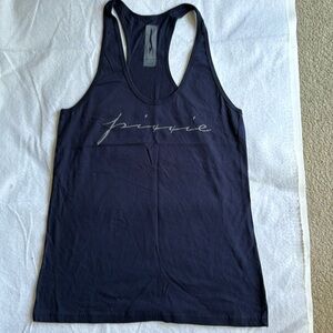 Brand navy blue new racer back Pixxie  tank never worn